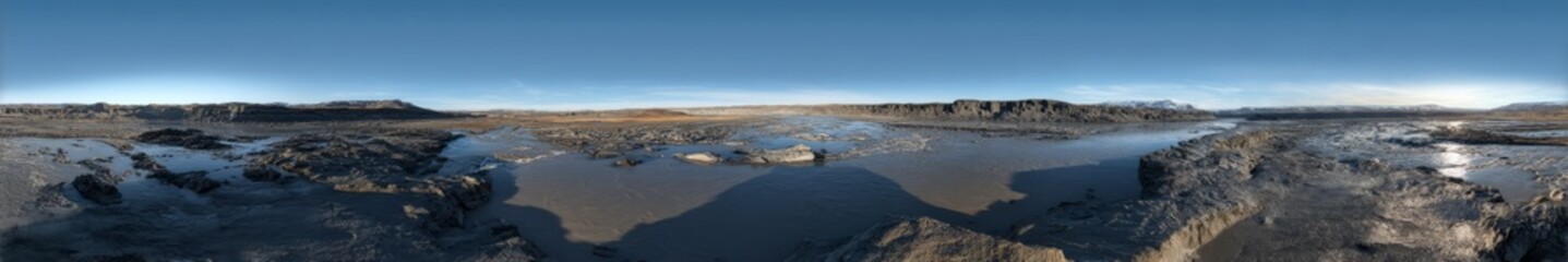 360 degrees hdr landscape view of nature scene