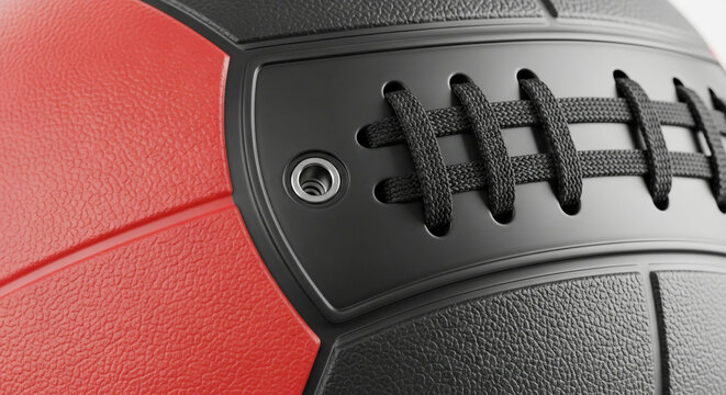 Textured Medicine Ball Close-Up: Fitness & Exercise Equipment