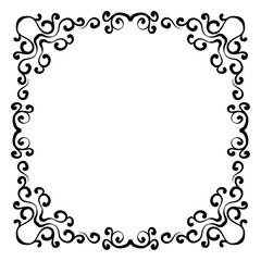 frame with floral ornament