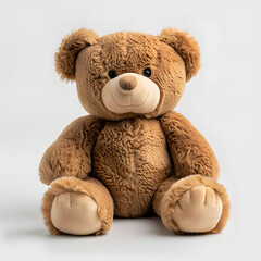 Obraz premium Soft Bear Plush Isolated on Transparent or White Background, PNG