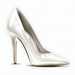 High heels with pointed toe and elegant stiletto heel Isolated on Transparent or White Background, PNG