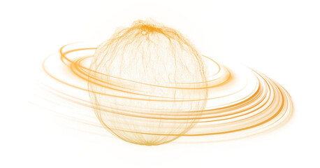 abstract swirl, vector illustration, orange gradient background.