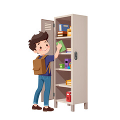 Academic Gear Stored by Student at Locker