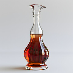 Liqueur Bottle Version 2 with Tinted Glass and Elegant Isolated on Transparent or White Background, PNG