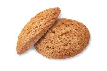oatmeal cookies isolated on transparent background.