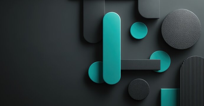 A modern, minimalist background of black and blue geometric lines, used for tech company promotional materials and business document reports.