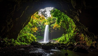 Cave opening to waterfall (1)
