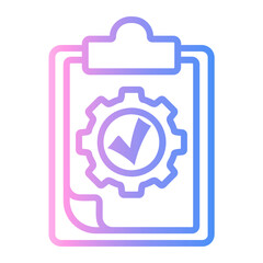 report Line Gradient Icon