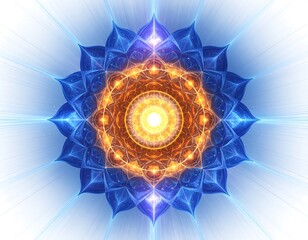 Abstract floral mandala