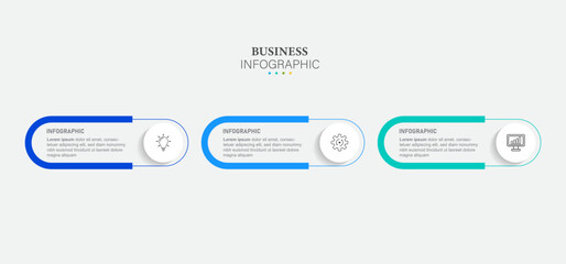Presentation business infographic template vector.
