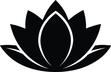 Water Lily Line Art, Black and White, Floral Design, Botanical Illustration,