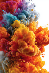 orange and yellow flower. Generative AI