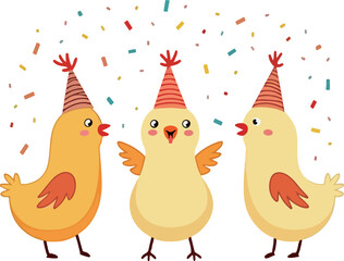 Party Chicks Illustration
