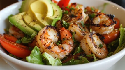 Grilled Shrimp and Avocado Salad: A Symphony of Flavors and Textures