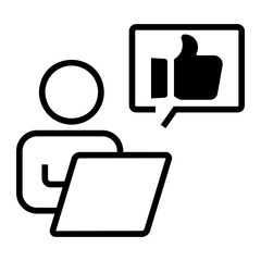 feedback Line Icon