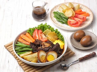 Selat Solo or is a typical dish of Solo, Central Java which is influenced by the dish