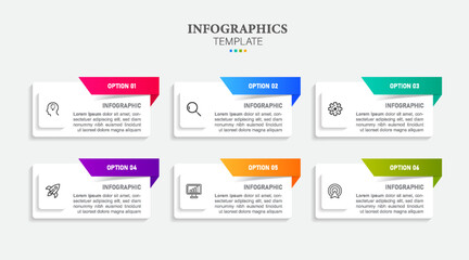 Presentation business infographic template vector.