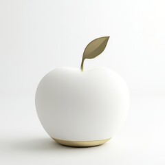 Elegant white apple-shaped lamp