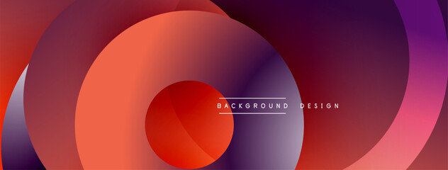 Abstract layers create dynamic composition. Gradient colors blend, forming flowing shapes. Modern design element for backgrounds.