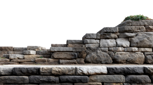 Stone Stairway: A meticulously crafted stone stairway ascends, leading the eye towards a glimpse of lush green, a testament to architectural artistry and the seamless integration of nature and design.
