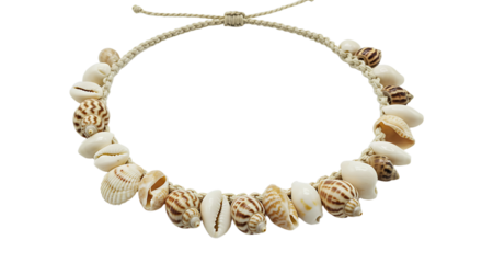 Seashell necklace handmade jewelry