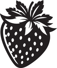 silhouette of a strawberry vector, strawberry illustration, strawberry vector