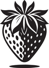silhouette of a strawberry vector, strawberry illustration, strawberry vector