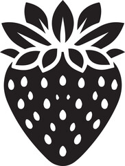 silhouette of a strawberry vector, strawberry illustration, strawberry vector