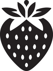 silhouette of a strawberry vector, strawberry illustration, strawberry vector