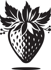 silhouette of a strawberry vector, strawberry illustration, strawberry vector