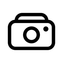 Camera icon thick bold line