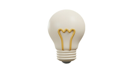 Creative Innovation Clay Lightbulb Icon Transparent