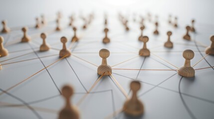 Conceptual image of a business structure with interconnected nodes representing agile practices.