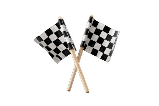 Checkered racing flags crossed (1)