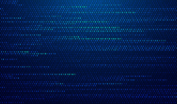 Abstract big data code representation. Modern high-tech data background. Graphic concept for your design
