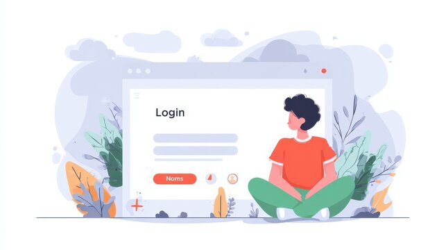 Website page interface abstract concept vector illustration set. Sign in page, 404 error, website template, user login form, UI, new account registration, landing page, web design abstract metaphor.,