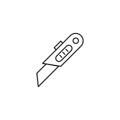 Stanley Knife Icon, vector flat linear illustration for web and app..eps
