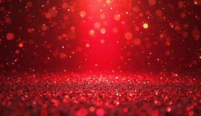 elegant red glittering sparkles, abstract shimmering crimson background, dazzling glitzy bokeh lights, vibrant magical ruby glow, shimmer particles, 4K and HD image