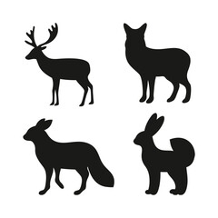 silhouettes of animals