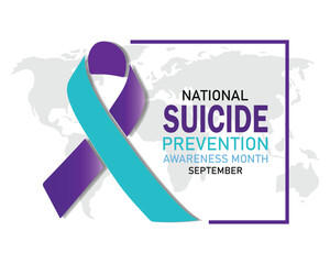 National suicide prevention month, September. Banner, Holiday, poster, card