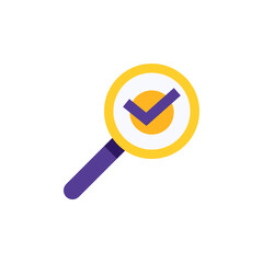 Magnifying Glass with Check Mark