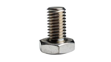 Screw and Nut Close-up: A detailed studio shot focuses on a singular, metallic screw and nut, showcasing the intricate threads and robust construction.
