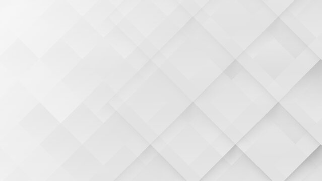 Abstract 3d modern square background. White and grey geometric pattern texture. vector art illustration
