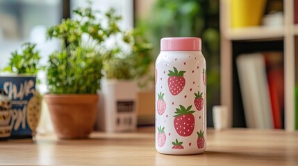 Strawberry water bottle