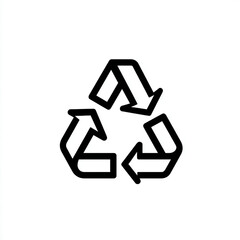 Fototapeta premium recycle symbol icon. Generative AI