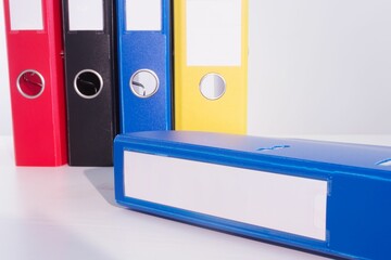Business desk with documents