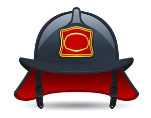 Naklejka premium Firefighter helmet illustration