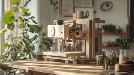 A promotional image showcasing eco-friendly craft machines designed for sustainability.