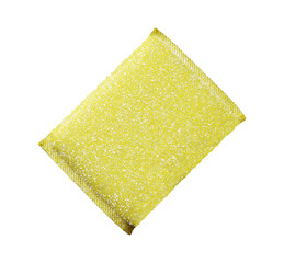 yellow sponge isolated on white