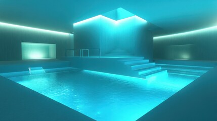 Modern Minimalist House with Geometric Elements and Pool Design